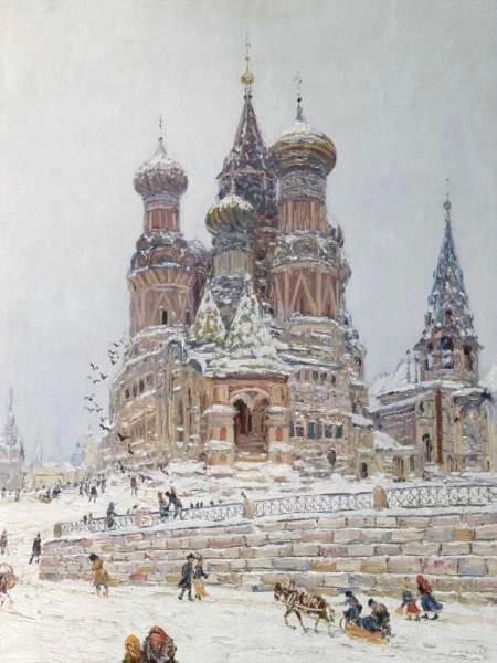 Nikolay Nikanorovich Dubovskoy Church of St. Basil. oil painting image